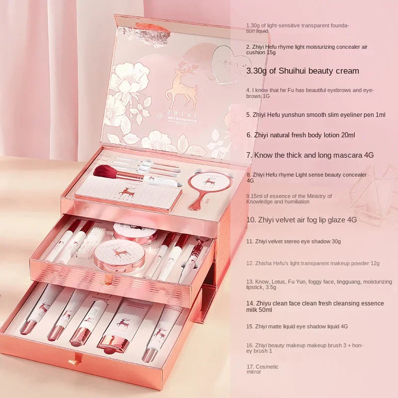 20Pcs Makeup Set Box Full Mystery Box Lipstick Eyeshadow Set Gift Set Complete Make Up Skincare Products Cosmetics For Women